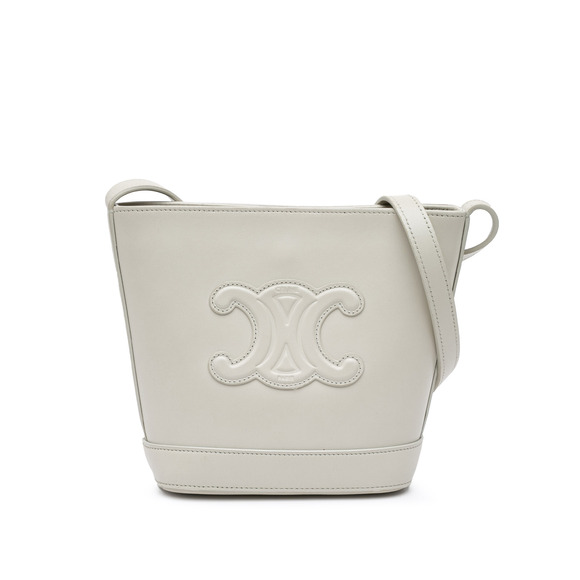 Celine Handbags - Pre-Loved Celine Small Smooth Calfskin Cuir Triomphe Bucket Bag